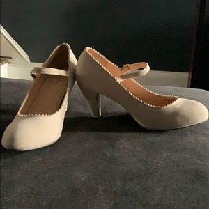 J. Adams Mary Jane Kitten Heels - Nude (new!)